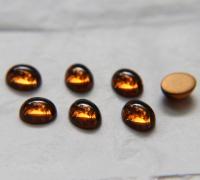 Swarovski 12x10 mm Vintage Smoked Topaz Flat Back Oval foiled Cabochon Cabs in Crystal foiled 12/36/72/144 Pieces