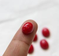 Swarovski 12x10 mm Vintage Dark Red Coral Flat Back Oval foiled Cabochon Cabs in Crystal foiled 12/36/72/144 Pieces