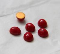 Swarovski 12x10 mm Vintage Dark Red Coral Flat Back Oval foiled Cabochon Cabs in Crystal foiled 12/36/72/144 Pieces