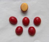 Swarovski 12x10 mm Vintage Dark Red Coral Flat Back Oval foiled Cabochon Cabs in Crystal foiled 12/36/72/144 Pieces