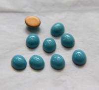 Swarovski 12x10 mm Vintage Opaque Turquoise Flat Back Oval foiled Cabochon Cabs in Crystal foiled 12/36/72/144 Pieces