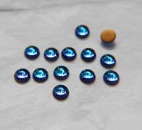 Swarovski 7 mm Vintage in Vitrail Medium Flat Back Oval Cabochon Cabs in Crystal foiled 6/12/36/72/144 Pieces