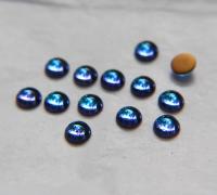 Swarovski 7 mm Vintage in Vitrail Medium Flat Back Oval Cabochon Cabs in Crystal foiled 6/12/36/72/144 Pieces