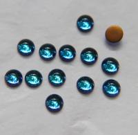 Swarovski 7 mm Vintage in Vitrail Medium Flat Back Oval Cabochon Cabs in Crystal foiled 6/12/36/72/144 Pieces