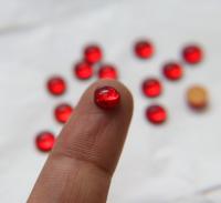 Czech 7 mm Vintage in Vitrail Medium Flat Back Oval Cabochon Cabs in Crystal foiled 6/12/36/72/144 Pieces