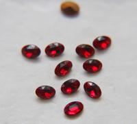 Vintage Swarovski 6X4 mm Oval Shape Crystal Rhinestones in Siam/Fuchsia 6/12/36/72/144 Pieces gemstones, jewlery making, color zirconium