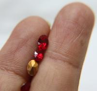Vintage Swarovski 6X4 mm Oval Shape Crystal Rhinestones in Siam/Fuchsia 6/12/36/72/144 Pieces gemstones, jewlery making, color zirconium