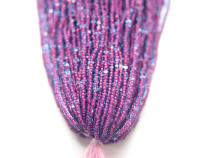 11/0 Hanks Charlotte Cut Beads Aqua Fuchsia Lined 1/5/25/50/100 Hanks 2.0mm jewellery NATIVE rare glass beads, jewelry supply,