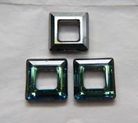 Swarovski Bermuda Blue 4439 Square 20 mm 1/2/4/8 Pieces fancy stones, jewelry making, craft supply