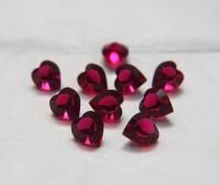 Swarovski Vintage Heart Rhinestones - 11X10.5 mm in Ruby unfoiled 12/24/48 Pieces fancy stones, jewelry making