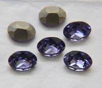 Vintage Preciosa 10x8 mm Violet Oval Shape 4128/4100 Premier Crystal Rhinestones 6/12/36/72/144 Pieces gemstones, jewlery making