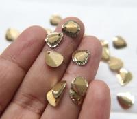 Faceted Metal Brass charms 50/100/250/500 Pieces, Faceted Brass beads, , Bracelets charms, brass findings