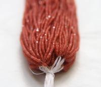 11/0 Hanks Charlotte Cut Beads Crystal Matt Vintage Rose Lined 1/5/25/50/100 Hanks PREMIUM SEED BEADS, Native Supplies