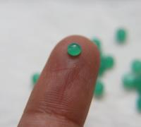 4mm Czech Vintage Flat Back round Cabochon Cabs in Jade Green 36/72/288/720 Pieces