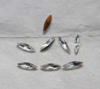 11x3mm Swarovski Crystal Marquise, New Vintage Pointy Back Navette 4200 crystals, gold foil 6/24 Pieces Jewery making stones gemstones