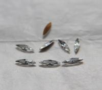 11x3mm Swarovski Crystal Marquise, New Vintage Pointy Back Navette 4200 crystals, gold foil 6/24 Pieces Jewery making stones gemstones