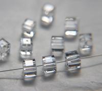 Swarovski 5601 Cube Bead 6mm wedding decorations jewelry supplies vintage craft supply