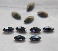 10X5 mm Vintage Swarovski fancy Navette in Tanzanite Satin 36/72/144 Pieces Jewery making stones gemstones, fancy opal stones