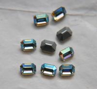 Vintage Swarovski 8x6 mm Crystal AB Octagon Shape crystal clay article 4600 Premier Crystal Rhinestones 6/12/36/72/144 Pieces gemstones