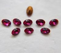 Vintage Swarovski 6X4 mm Oval Shape Crystal Rhinestones in Siam/Fuchsia 6/12/36/72/144 Pieces gemstones, jewlery making, color zirconium