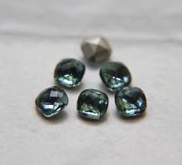Vintage Swarovski 8/12mm Cushion Cut Indian Sapphire 4461 Premier Crystal 2/6/12/36 Pieces fancy stones, jewelry making, craft supply