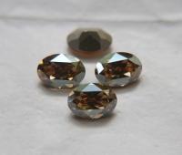 Vintage Swarovski 14x10 mm Crystal Golden Shadow Oval Shape 4128/4100 Premier Crystal Rhinestones gemstones, jewlery