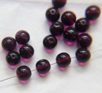Czech Vintage Pearls 7mm Round in Amethyst 10/20/50/250/500 Pieces Jewelry making beads
