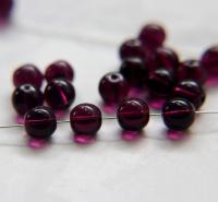 Czech Vintage Pearls 7mm Round in Amethyst 10/20/50/250/500 Pieces Jewelry making beads