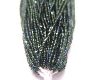 11/0 Hanks Charlotte Cut Beads Mix Transparent Dark Olivine & Monatana 1/5/25/50/100 Hanks 2.0mm glass beads, jewelry supply, findings