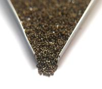 11/0 Charlotte Cut Beads Matt Black Diamond Antique Gold Lined 10/20/50/250/500 Grams embroidery materials, jewelry making, native beads