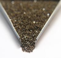 11/0 Charlotte Cut Beads Matt Black Diamond Antique Gold Lined 10/20/50/250/500 Grams embroidery materials, jewelry making, native beads