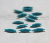15x4mm Swarovski Turquoise Marquise, New Vintage Pointy Back Navette 4200 crystals, gold foil 6/24 Pieces Jewery making stones