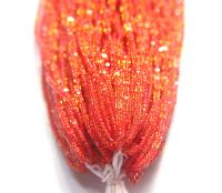 11/0 Hanks Charlotte Cut Beads Honey Red Lined 1/5/25/50/100 Hanks 2.0mm jewellery NATIVE rare glass beads, jewelry supply,