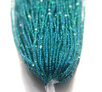 11/0 Hanks Charlotte Cut Beads Light Green Blue Lined 1/5/25/50/100 Hanks 2.0mm jewellery NATIVE rare glass beads, jewelry supply,