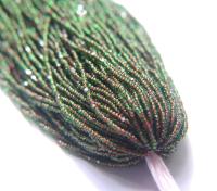 11/0 Hanks Charlotte Cut Beads Green Neon Pink Lined 1/5/25/50/100 Hanks 2.0mm jewellery NATIVE rare glass beads, jewelry supply,
