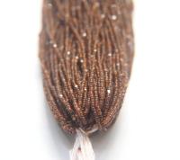 13/0 Hanks Charlotte Cut Beads Crystal Matt Mocca Lined 1/5/25/50/100 Hanks 1.6mm glass beads, native jewelry supply, findings