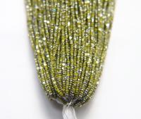 13/0 Hanks Charlotte Cut Beads Patina Opaque Olivine Silver 1/5/25/50/100 Hanks 1.6mm glass beads, jewelry supply, craft supply