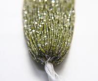 13/0 Hanks Charlotte Cut Beads Patina Opaque Olivine Silver 1/5/25/50/100 Hanks 1.6mm glass beads, jewelry supply, craft supply