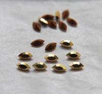 6X3 mm Czech fancy Navette fancy Aurum Gold foiled 36/72/144/288 Pieces Jewery making stones gemstones, fancy opal stones