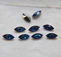 6X3 mm Swarovski fancy Navette fancy Crystal Bermuda Blue foiled 36/72/144/288 Pieces Jewery making stones gemstones, fancy opal stones