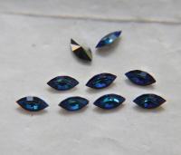 6X3 mm Swarovski fancy Navette fancy Crystal Bermuda Blue foiled 36/72/144/288 Pieces Jewery making stones gemstones, fancy opal stones