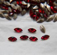 10X5 mm Vintage Swarovski fancy Navette in Siam 36/72/144 Pieces Jewery making stones gemstones, fancy opal stones