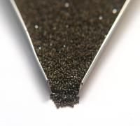 13/0 Charlotte Cut Beads Matt Black Diamond Antique Gold Lined 5/10/20/50/250/500 Grams embroidery materials, jewelry making, Native beads