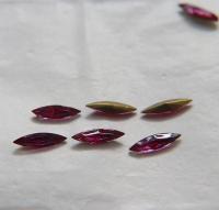 15x4mm Swarovski Fuchsia Marquise, New Vintage Pointy Back Navette 4200 crystals, gold foil 6/12/36/72/144 Pieces Jewery making stones