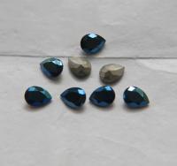 Vintage Swarovski 8x6 mm Crystal Metallic Blue Pear Shape 4320 Premier Crystal Rhinestones 6/12/36/72/144 Pieces gemstones, jewlery