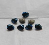 Vintage Swarovski 8x6 mm Crystal Metallic Blue Pear Shape 4320 Premier Crystal Rhinestones 6/12/36/72/144 Pieces gemstones, jewlery