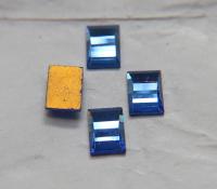 Swarovski 14x10 mm Vintage Crystal Flat Back Rectangle foiled 2/6 Pieces