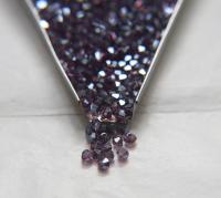 4mm Swarovski Amethyst Silver Shade Bicones Beads 36/72/144/432/720 Pieces PREMIUM MATERIALS,embroidery materials, jewelry supplies