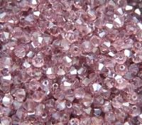 4mm Swarovski Light Amethyst Silver Shade Bicones Beads 36/72/144/432/720 Pieces PREMIUM MATERIALS,embroidery materials, jewelry supplies