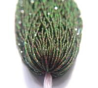 11/0 Hanks Charlotte Cut Beads Green Neon Pink Lined 1/5/25/50/100 Hanks 2.0mm jewellery NATIVE rare glass beads, jewelry supply,